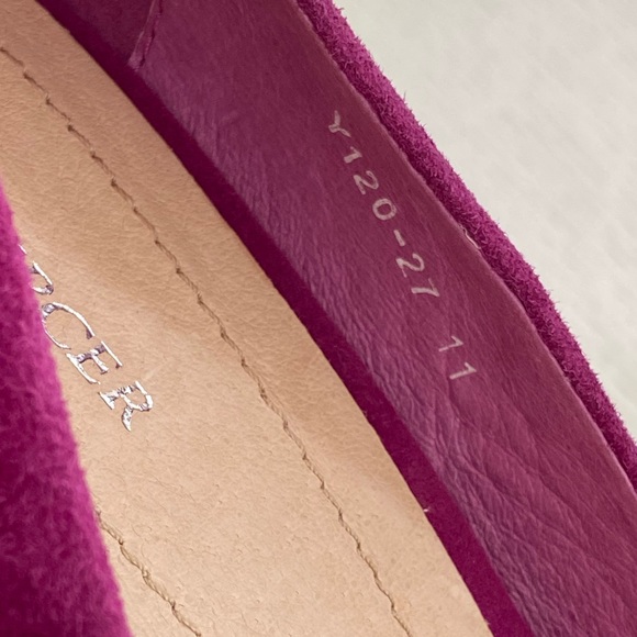 SOLD - Jo Mercer - Fuchsia Suede Shoes - Picture 5 of 6
